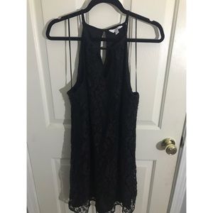 Black lace dress